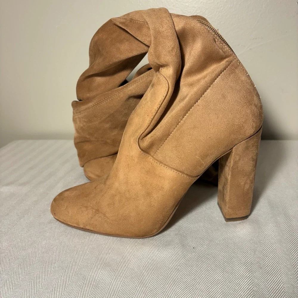 Steve Madden‎ Emotions Thigh High Over the Knee Pull On Sock Boots Block Heel 8